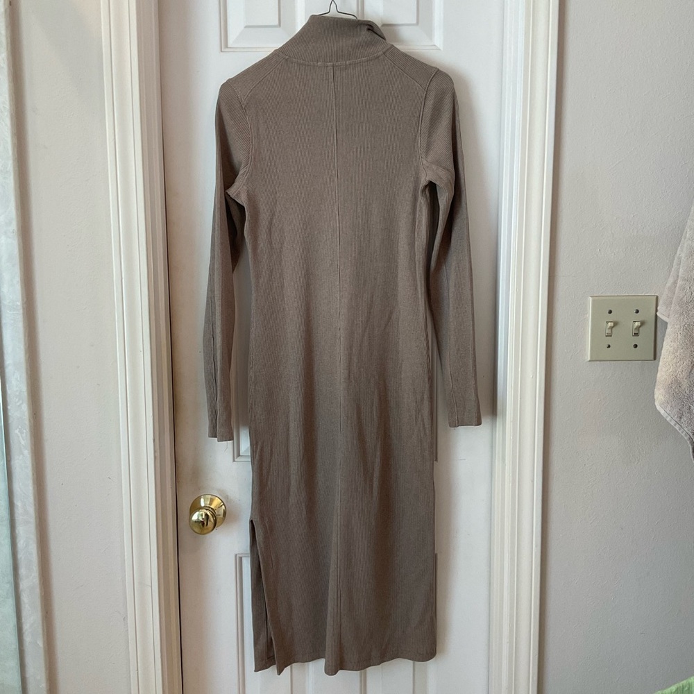 NWOT $275 Rag & Bone Laila Zip Dress In Camel Heather Size: S - Picture 6 of 14